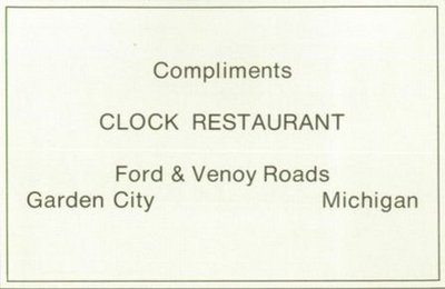 Clock Restaurant - 1969 Yearbook